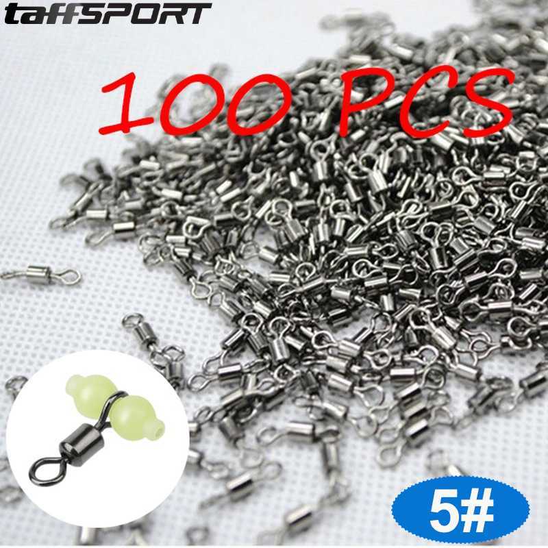 JENZER - Konektor Umpan Kail Pancing Stainless Steel 5# 100 PCS