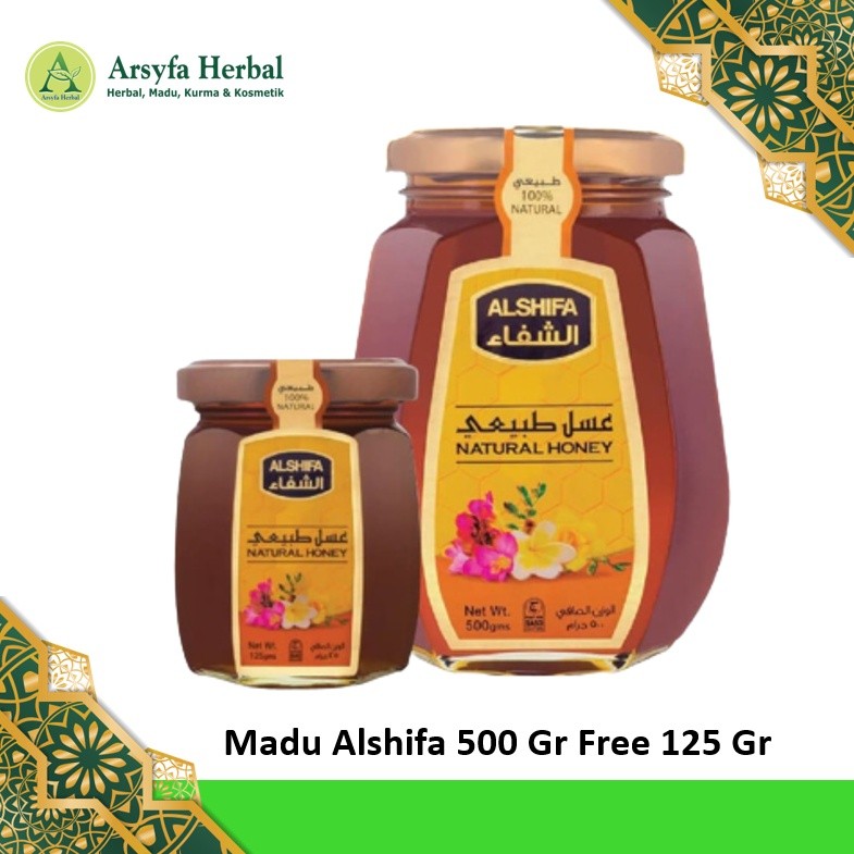 Madu Al Shifa 500gr Free 125gr - Alshifa 500 gr Free 125 gr Natural Honey ORIGINAL Al shifa madu
