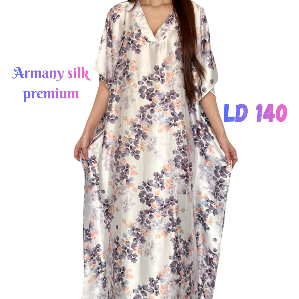 AANTOI SELLER Daster Motif Kekinian Terbaru Jumbo LD 140 Premium Sutra / Daster Kaftan Elegan Wanita