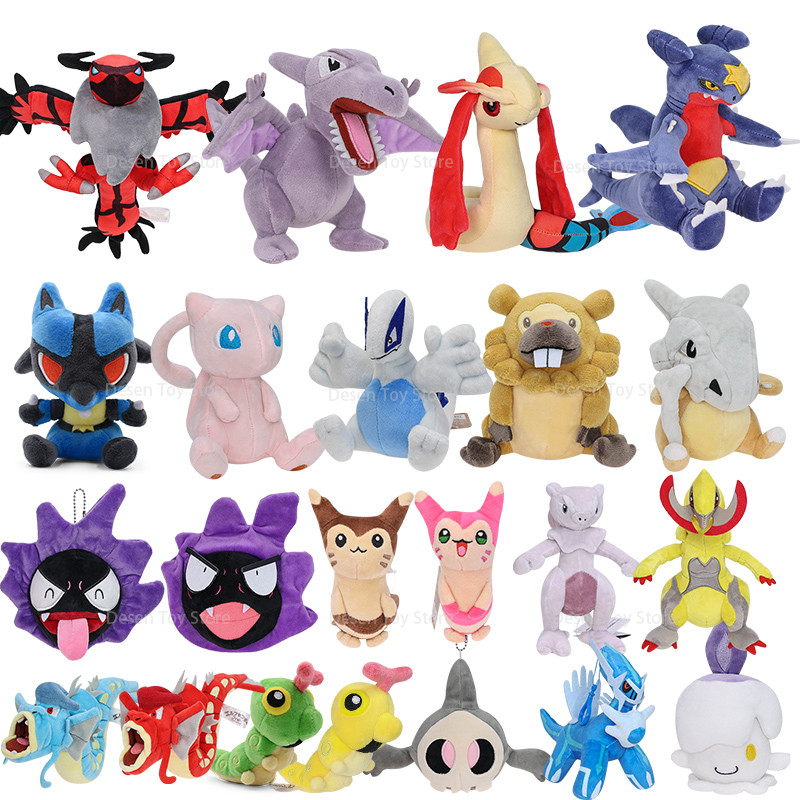 Pokemon Plush fit Series Yveltal Lucario Aerodactyl Milotic Bidoof alga Garomp Cartoon Stuffed Toys 