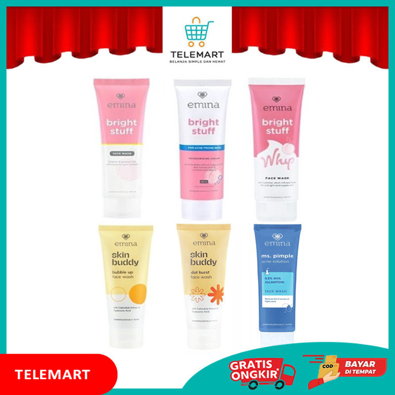 EMINA BRIGHT STUFF 100ML SABUN CUCI MUKA TLT