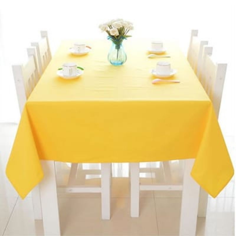 WM - TAPLAK MEJA KAIN POLOS KATUN II TAPLAK MEJA MAKAN KAIN taplak meja guru taplak meja prasmanan t