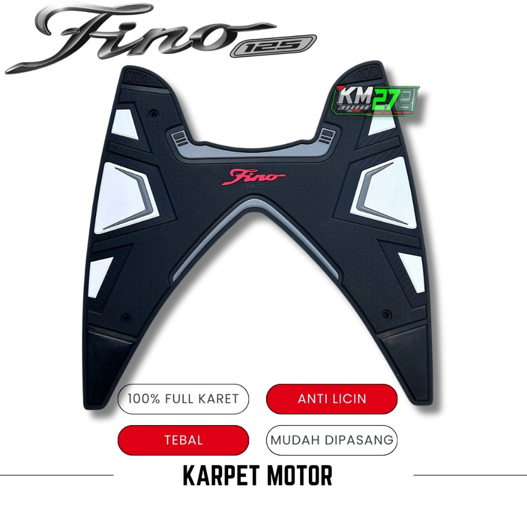 KM272 Pijakan Kaki Motor FIno 125 / Alas Kaki Motor Fino Anti Licin & Mudah Dibersihkan