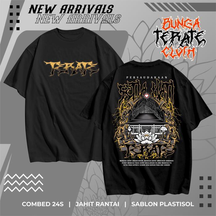 (COD) T-SHIRT TERATE EMAS // KAOS TERATE - M