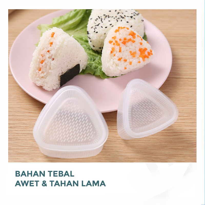 GROWSIR Cetakan Lucu Nasi Bento Sushi Onigiri Anti Lengket – Rice Mold Karakter CF026