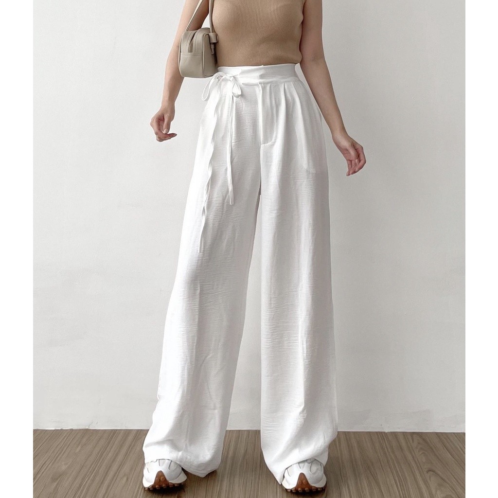 SC Trivela - Zoey Crinkle Pants / Aera Crinkle Pants / Janelle Pants / Celana Kulot Highwaist Crinkl