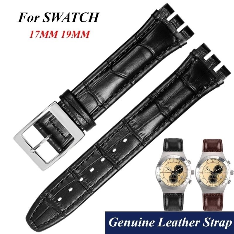 Tali Jam tangan Swatch Ironi Strap Jam Swatch Kulit 17mm 19mm 21mm