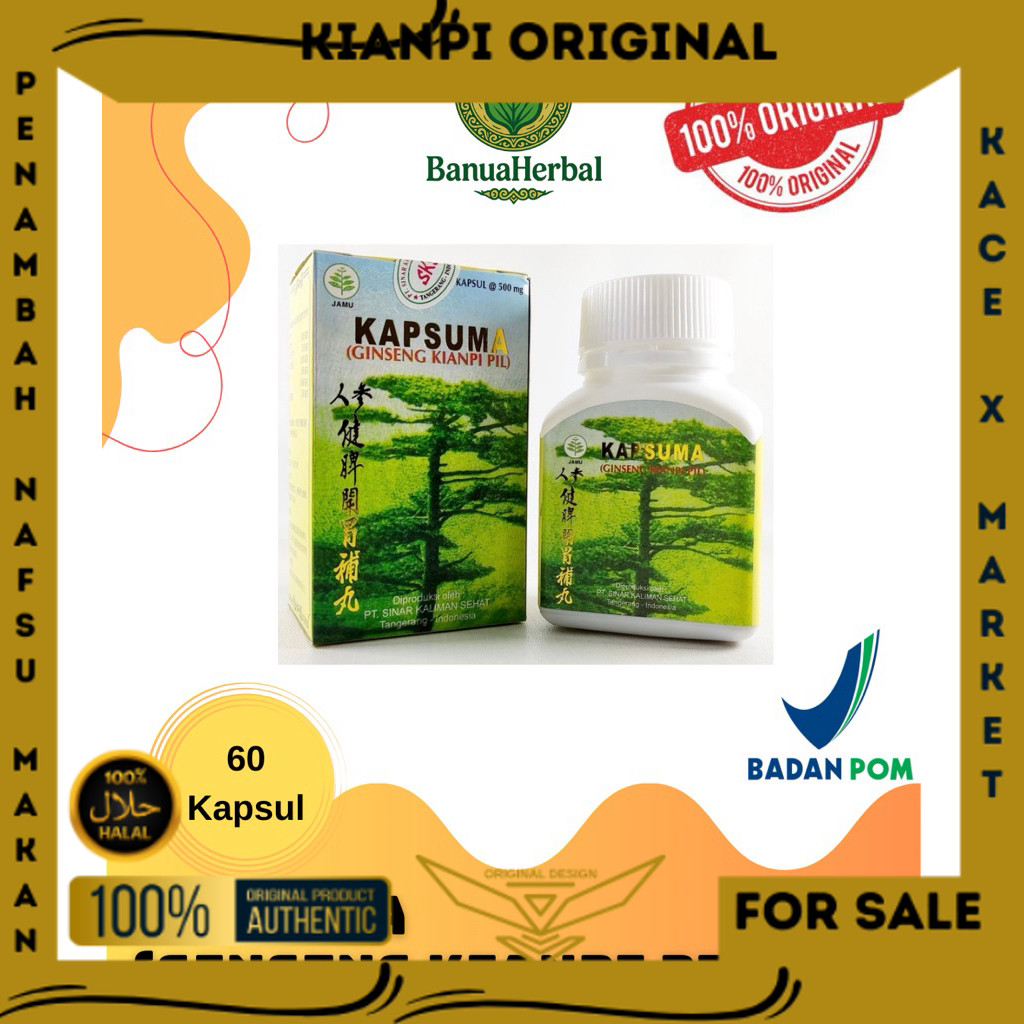 PROMO EXSTRA "KAPSUMA" (Ginseng Kianpi Pil) 100% ORIGINAL