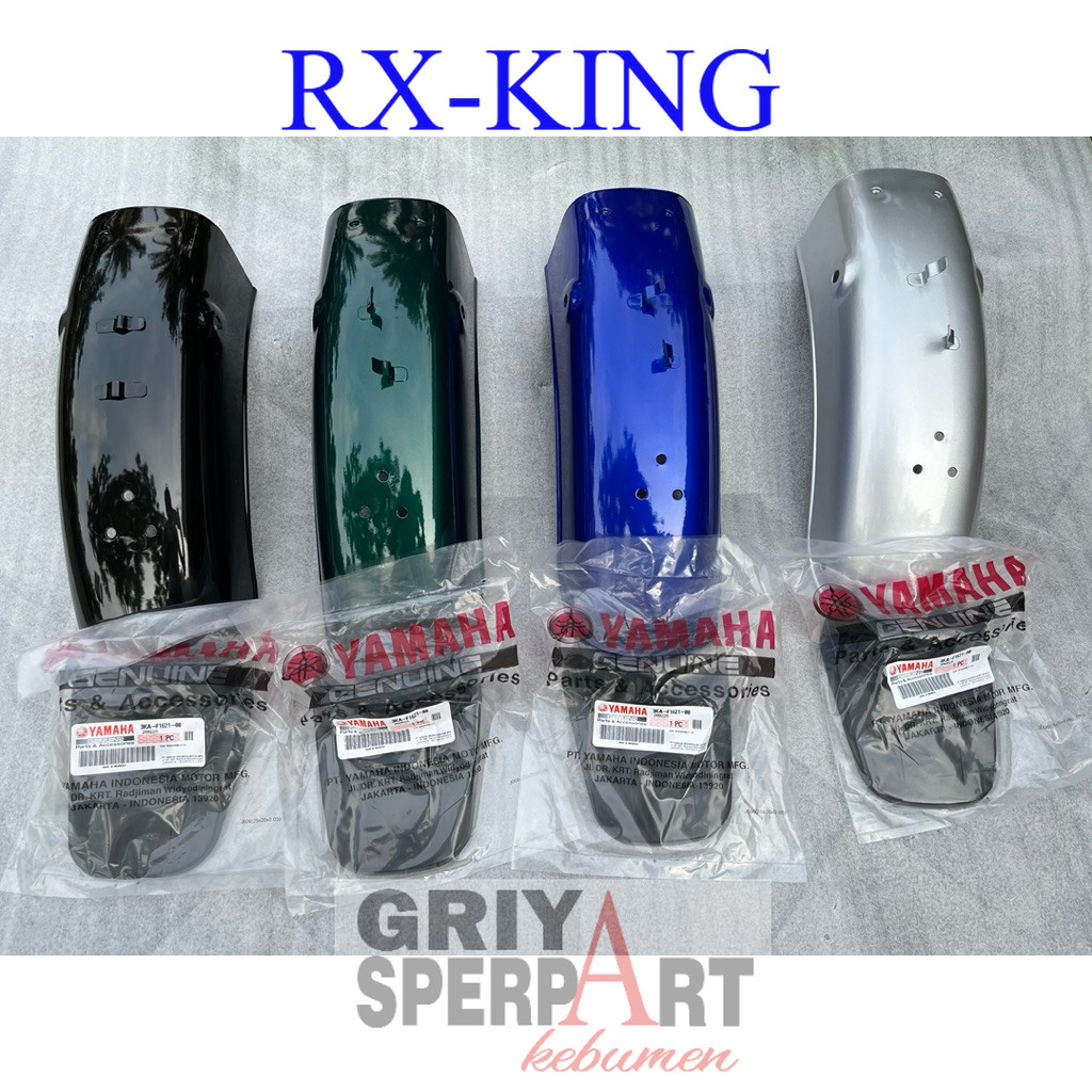 SPAKBOR BELAKANG BESI YAMAHA RX KING 3M5 SET KARET SPAKBOR ORIGINAL LIMITED EDITION WARNA SESUAI ORI