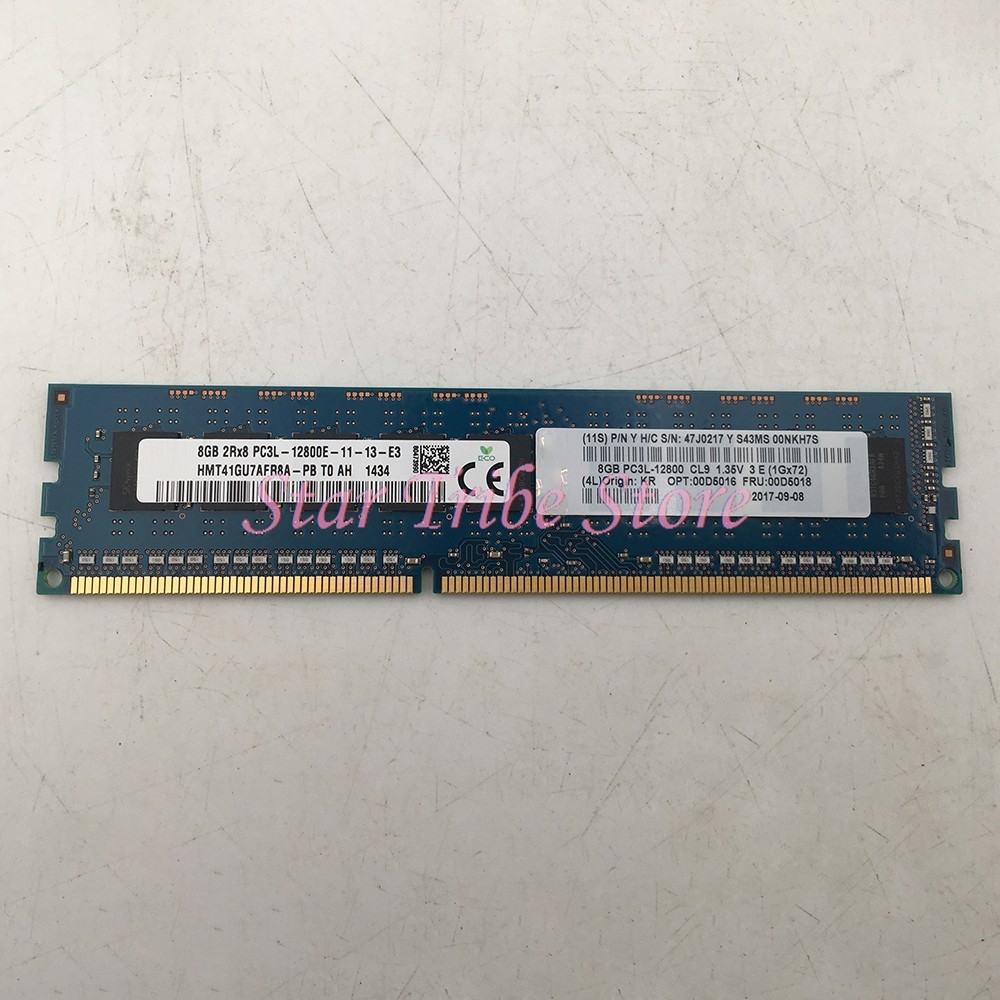 For IBM RAM X3100 M4 X3200 X3250 M5/4/3 0D5018 00D5018 47J0217 8GB DDR3 12800E 1600 ECC Server Memor