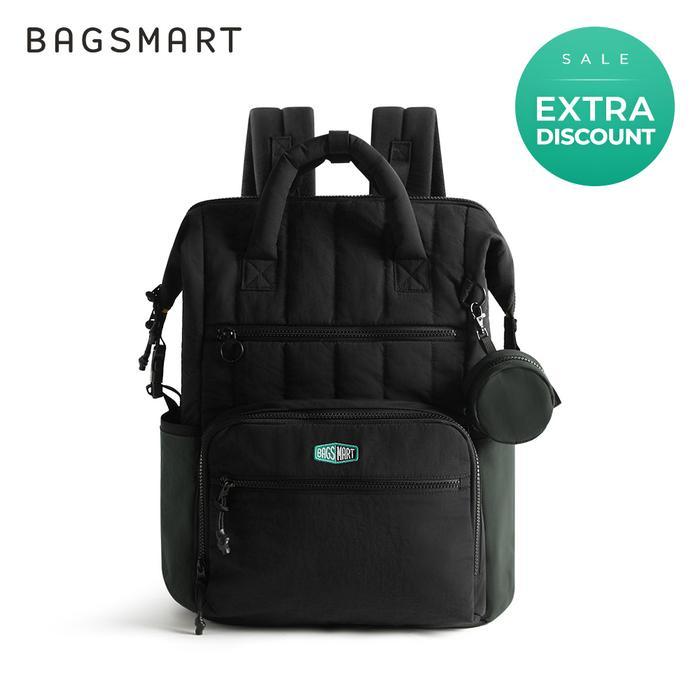 BAGSMART PAZ Tas Ransel Bayi 25L, Tas Travel Ringkas untuk Ibu & Ayah, Kapasitas Besar Anti Air deng