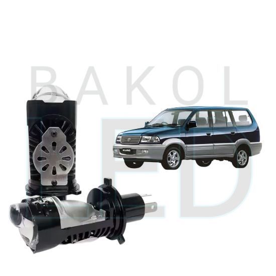 2pcs Lampu Utama LED H4 BiLED Ultra BRIGHT kipas Mobil Toyota kijang kapsul LGX LSX KRISTA 1997 2004