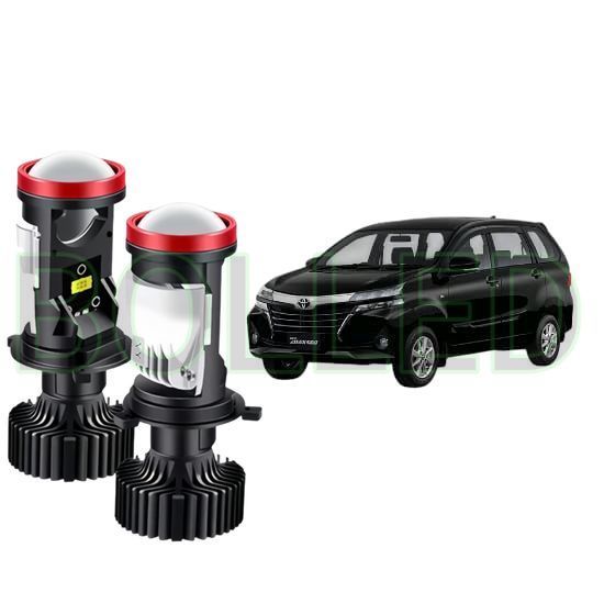 2pcs Lampu Utama LED H4 Projector High Power Mobil Toyota Grand New Avanza Veloz BLD