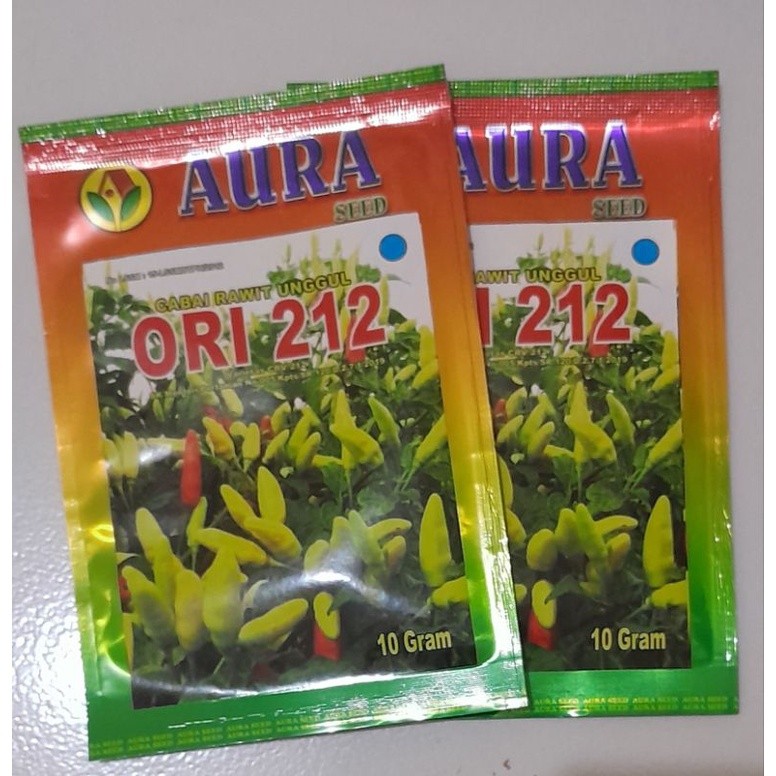 Benih Bibit Cabe ORI 212 10g Cap Aura Seed Produk Asli Cabe Rawit Setan
