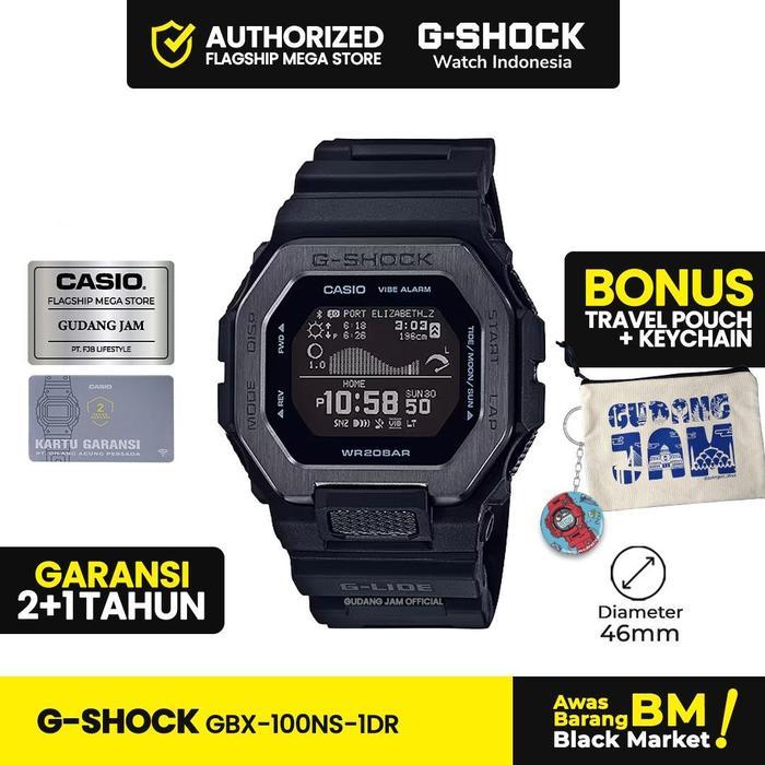 PROMO SPECIAL G-Shock GShock GBX-100NS-1DR GBX-100NS GBX-100 GBX100NS GBX 100NS  Watches Pria Kaca G
