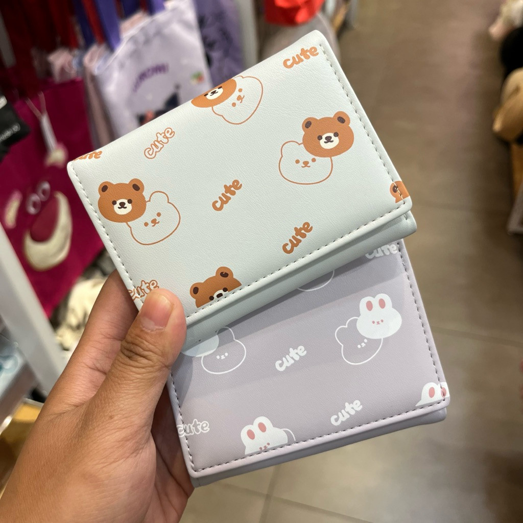 MINISO Animal Print Series Tei-Fold Women’s  Wallet DOMPET LIPAT WANITA