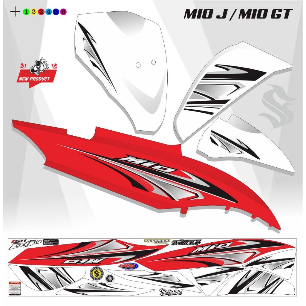 STRIPING MIO J / STRIPING VARIASI MIO J / MIO GT MOTIF TERLARIS / striping variasi