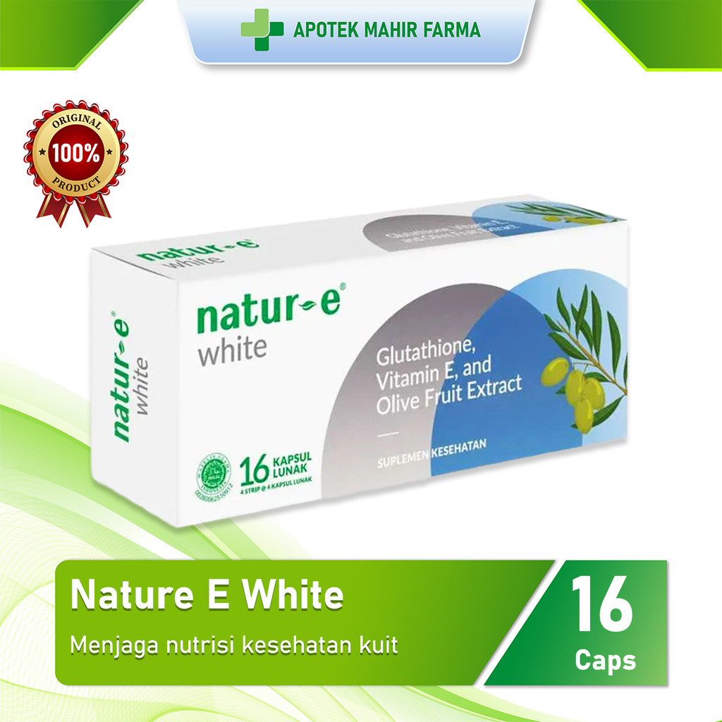 Natur E White 16 Kapsul Lunak - Suplemen Kecantikan