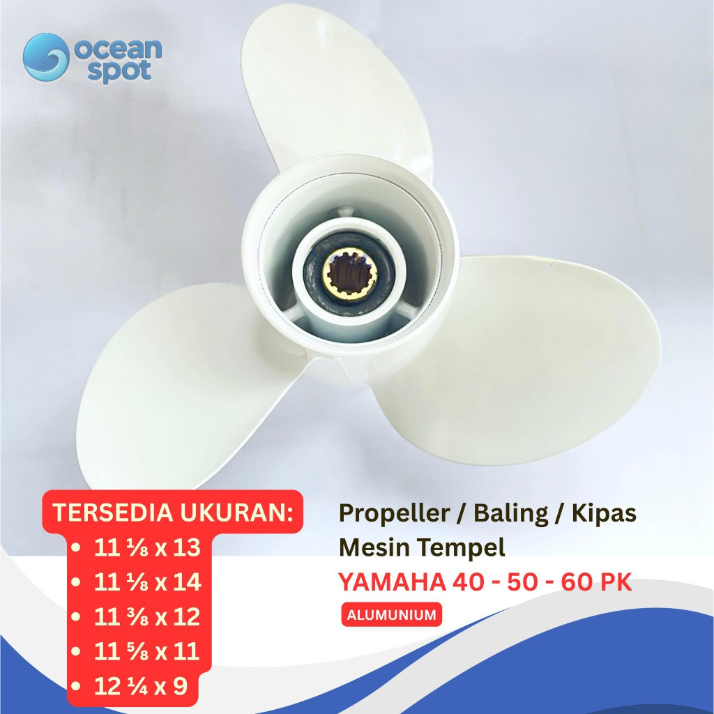 Propeller / Baling / Kipas Mesin Tempel Yamaha 40 50 - 60 PK / HP ( ocean spot )