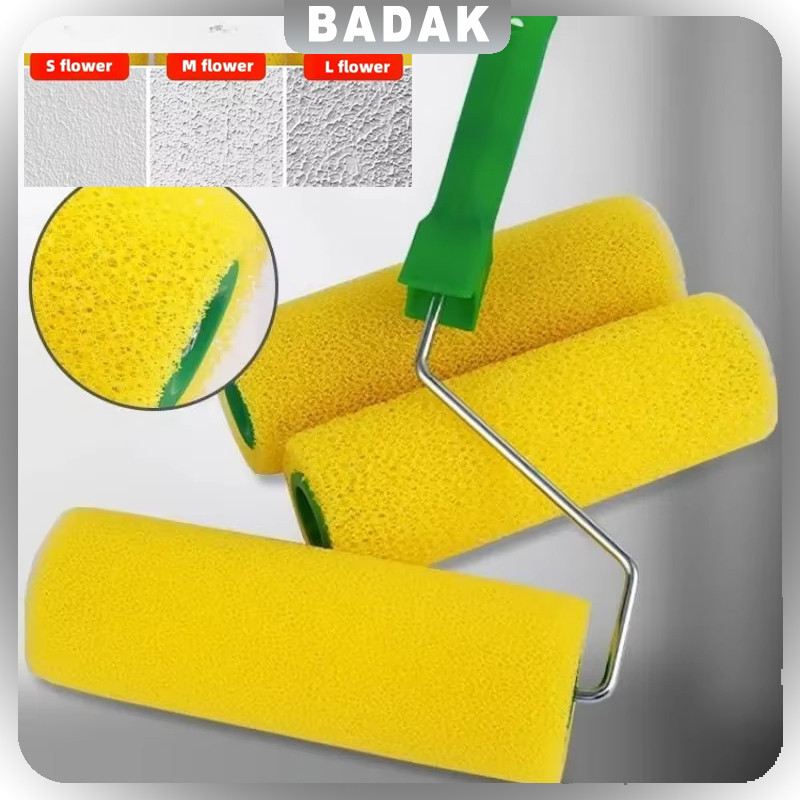 8 Inch Rol Cat Tembok/Roll Cat Tekstur Motif Kamprot/rol Cat Tembok Panjang/roll Cat Dinding/alat Ca