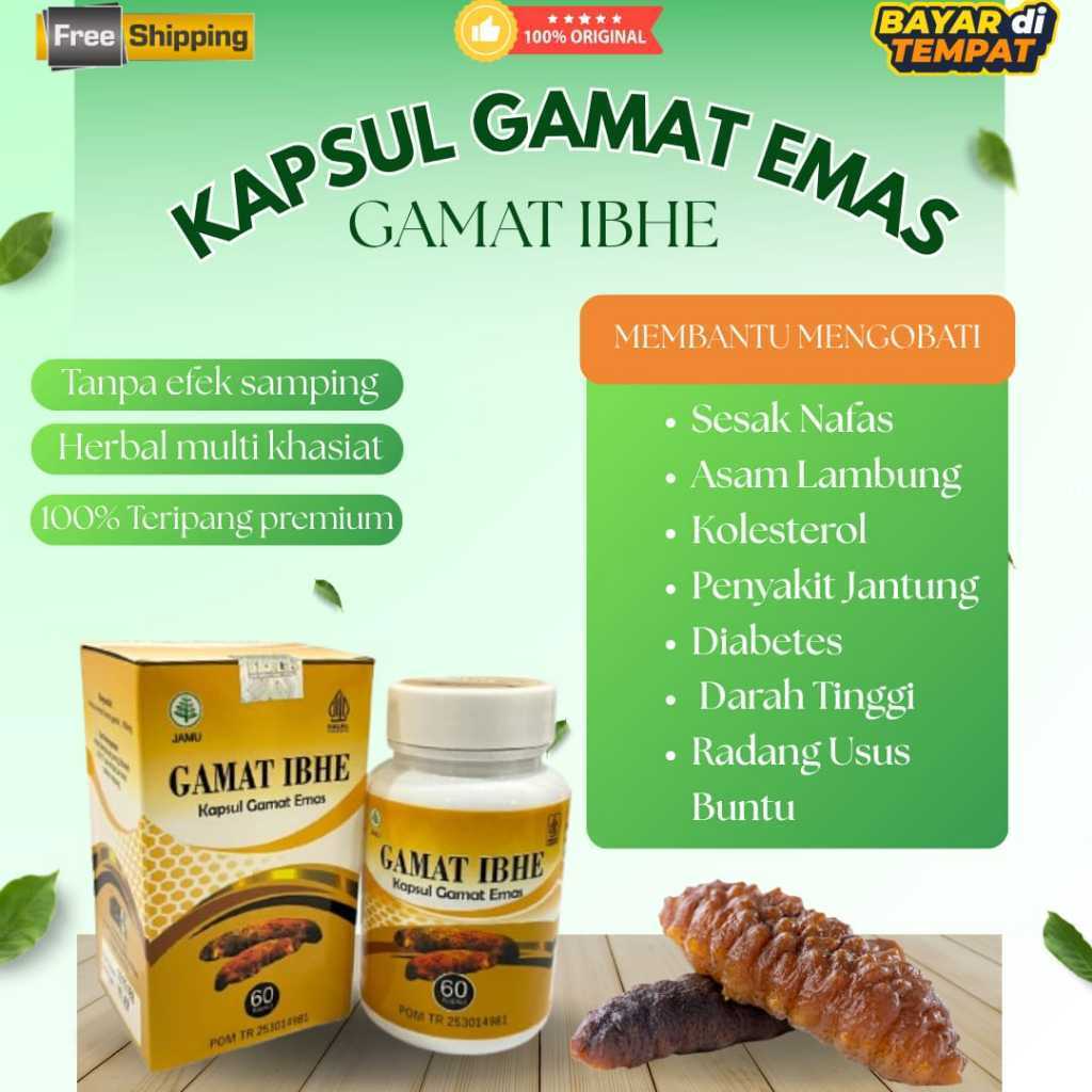 Obat Asam Lambung Diare Pencernaan Asam Lambung Bau Mulut Gerd Maag Kembung Mual Herbal Kapsul Gamat