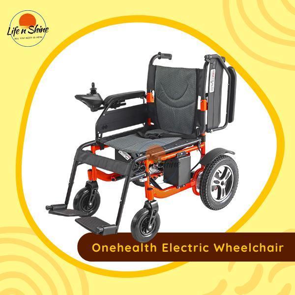Kursi Roda Elektrik Trevel Onehealth KY123 Wheelchair Bisa Dilipat - Kursi Roda Travelling Elektrik