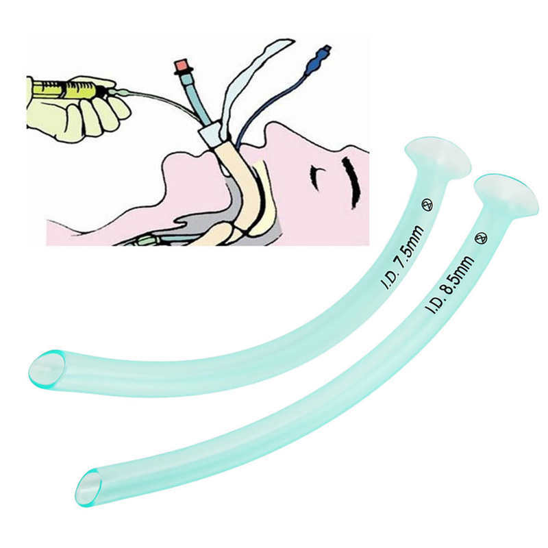Transparent Nasopharyngeal Airway Tube sposable Nasopharyngeal Emergency Duct Green Oral Airway