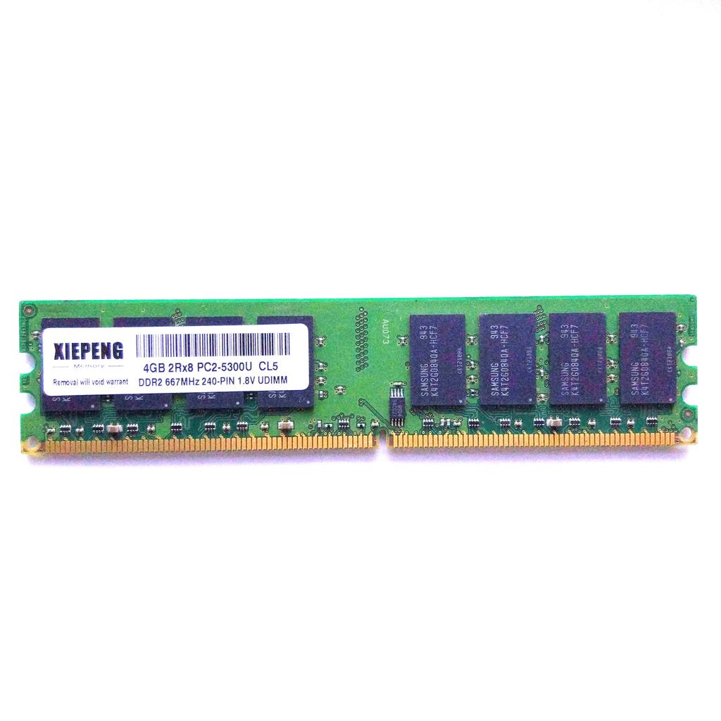 2GB DDR2 800MHz 4GB 2Rx8 PC26400U 4G PC2 5300 NON ECC RAM for DELL Precision WorkStation 390 T3400 3