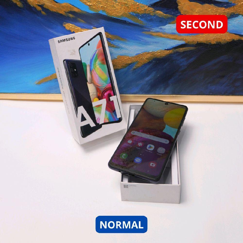 SAMSUNG A71 8/128 GB - HP SECOND ORIGINAL SINAR MUTIARA CELL