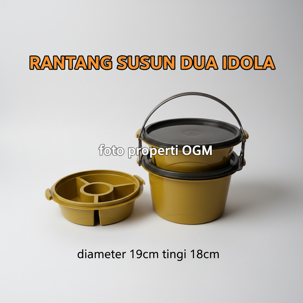 RANTANG  SUSUN 2  IDOLA  / Rantang BULAT  SUSUN 2  / RANTANG IDOLA  Murah