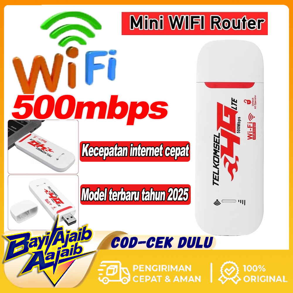 Modem Portable Wifi Portable 4G/500Mbps 500Mbps Mobile4g  Modem WIFI USB Portable WiFi Modem Semua U