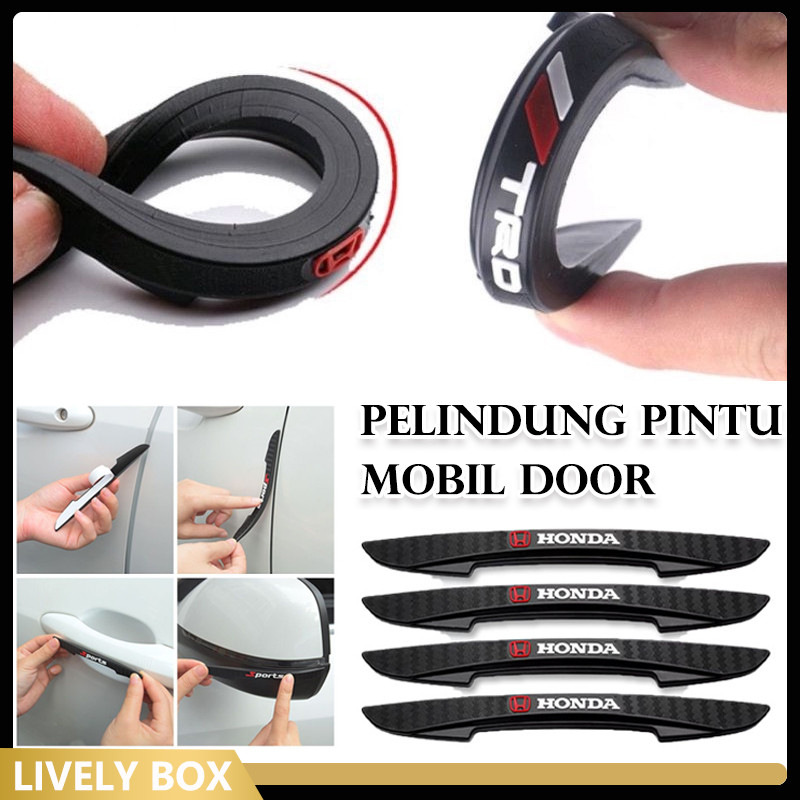 4PCS Pelindung Pintu Mobil Door/Guard Mobil Stiker Pelindung Pintu Mobil Karet Pelindung Handle Pint