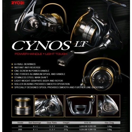 REEL RYOBI CYNOS LT 1000-4000 POWER HANDLE - REEL HANDLE POWER