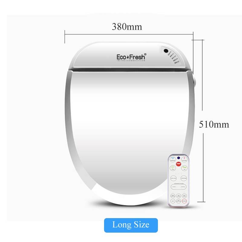 Ecofresh Intelligent Toilet Seat Electric Bidet Cover Smart Bidet heated toilet seat Led Light Wc sm
