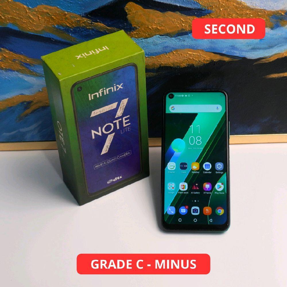 INFINIX NOTE 7 LITE 4/128 GB - MINUS HP SECOND ORIGINAL SINAR MUTIARA CELL (27907)