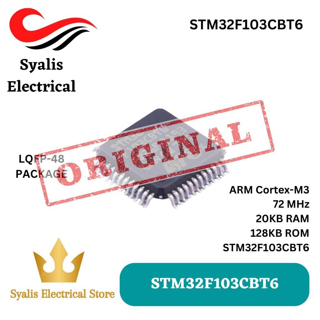 STM32F103CBT6 STM32F103CBT STM32F103 ARM Cortex-M3 LQFP-48 [Syalis]