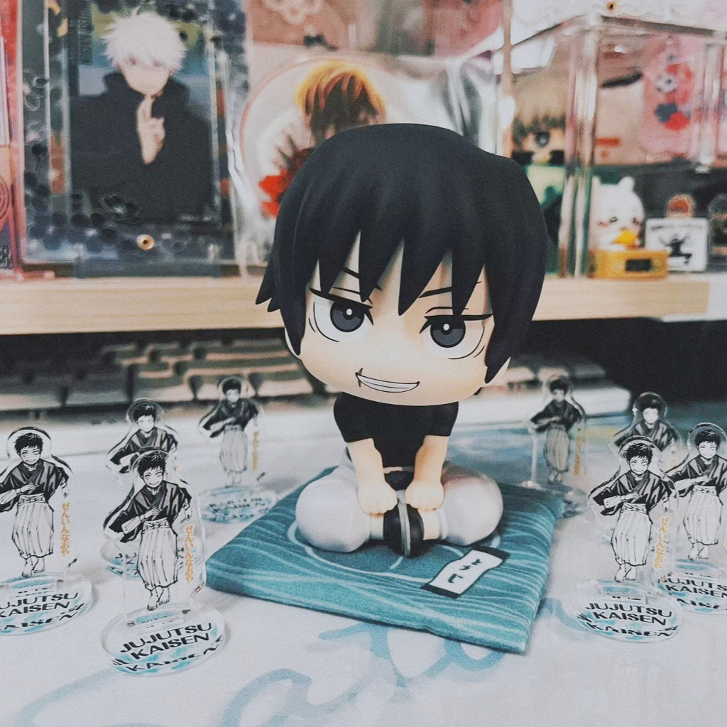 10CM Jujutsu Kaisen Fushiguro Toji Anime aracter Look Up Handmade Model Doll Collectible Cute Decora