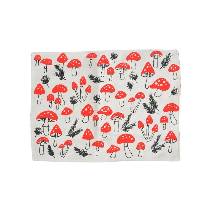 Placemat Natal / Tatakan Piring MUSHROOM Kamalika Artprints