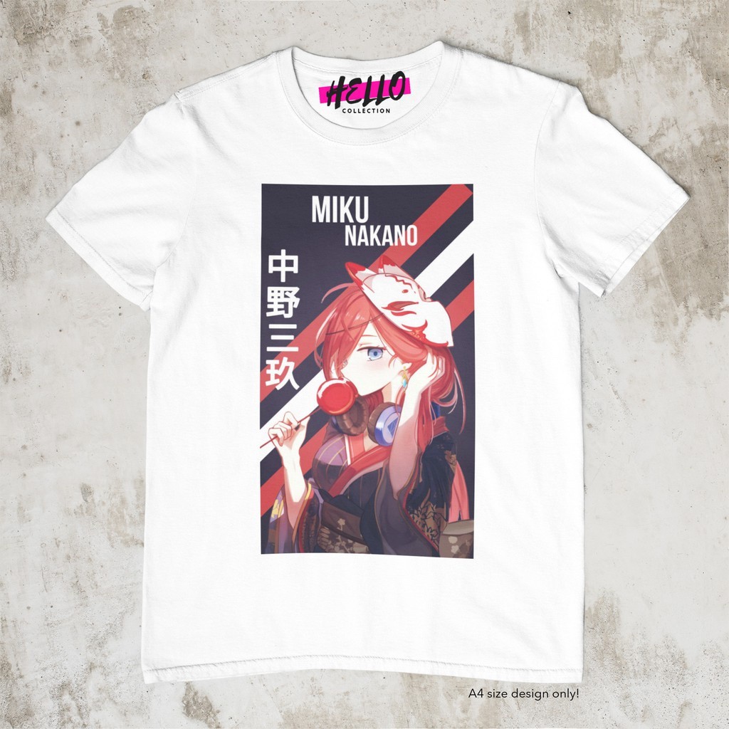 Kaos Baju The Quintessential Quintuplets - Miku Nakano 0431 Ver1 Baju Anime