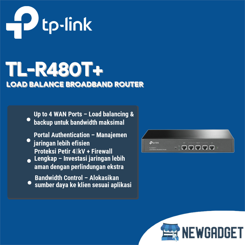 TP-LINK TL-R480T+ LOAD BALANCE BROADBAND ROUTER