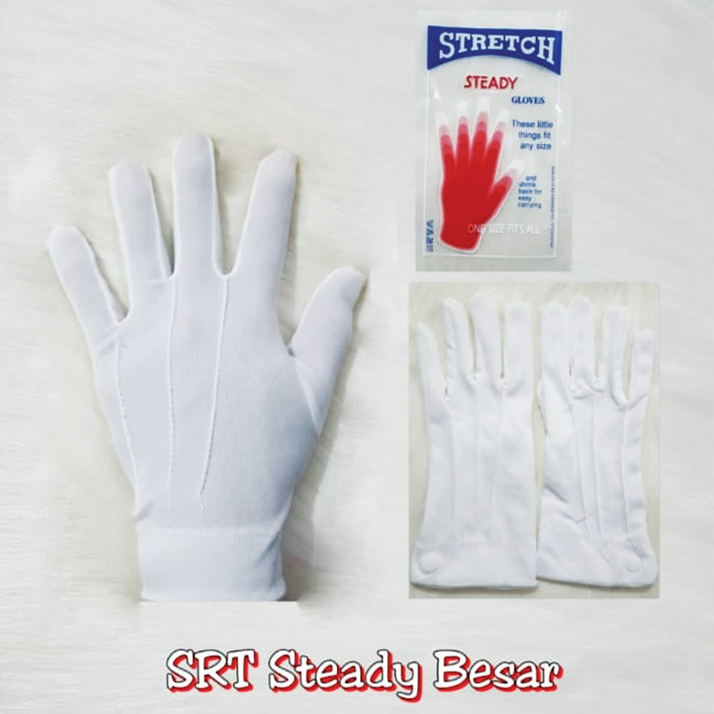 Sarung Tangan Putih Polos Steady | Sarung Tangan Putih | Sarung Tangan Paskibra