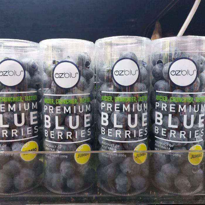 Blueberry Jumbo Australia Premium  | Buah Blueberry Australia jumbo 200 grm | 1 Pack