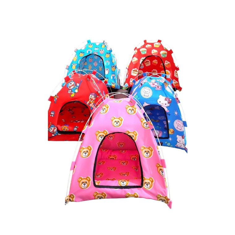 tenda kucing anjing dan kasur size 40x40x42