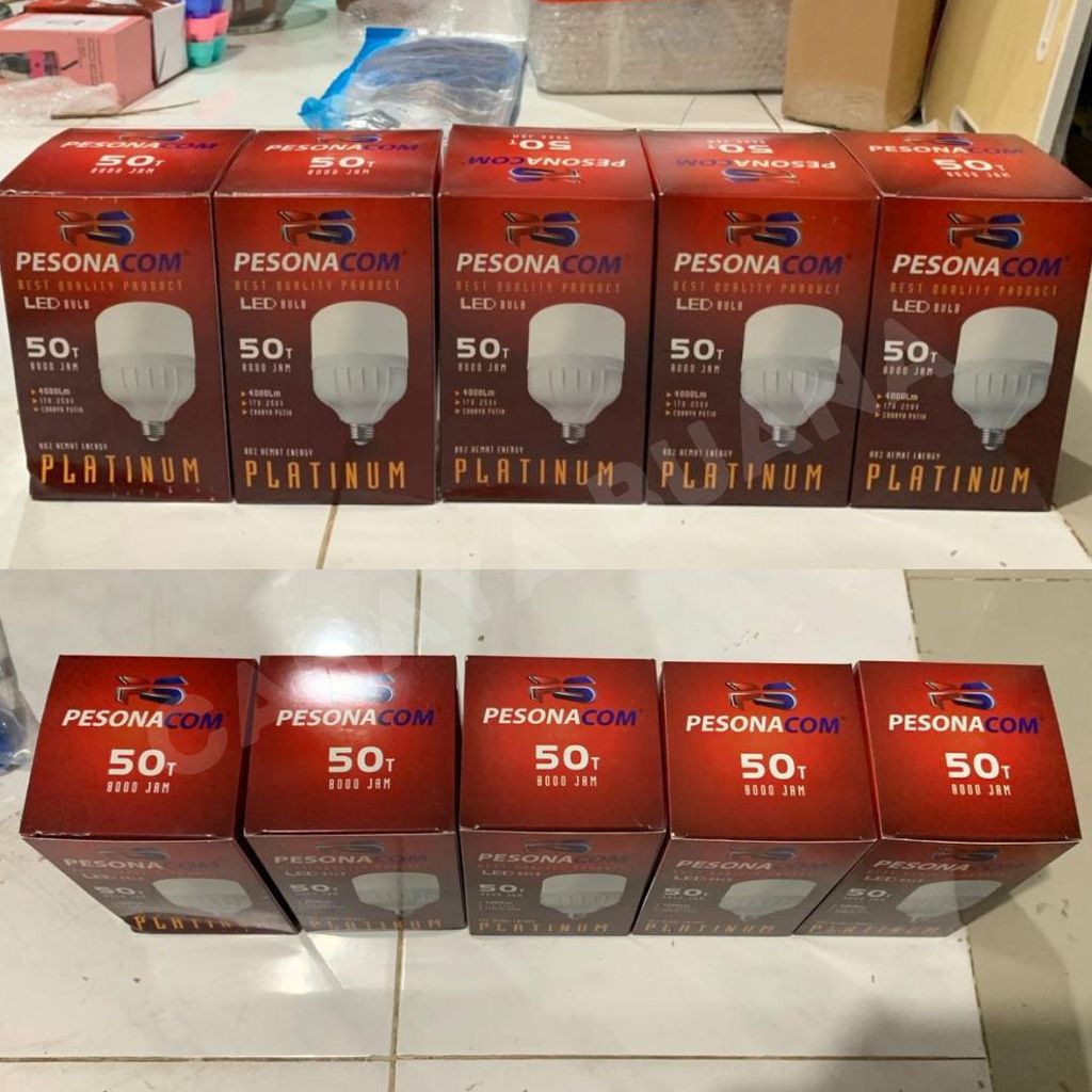 [ 5 pcs ] Lampu LED Starlux 50 WATT / Omi / Pesona Platinum / lampu bohlam capsule Starlux / Omi / P