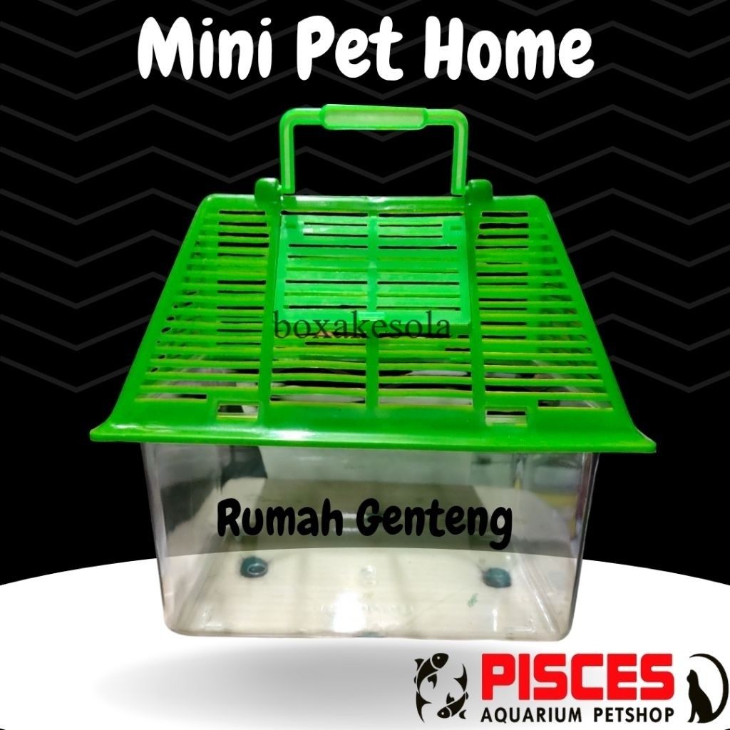 RUMAH KURA PET HOME/ RUMAH IKAN / RUMAH HAMSTER MODEL GENTENG