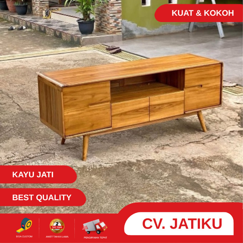 nakas kayu jati, nakas tv, kabinet tv, meja nakas terlaris