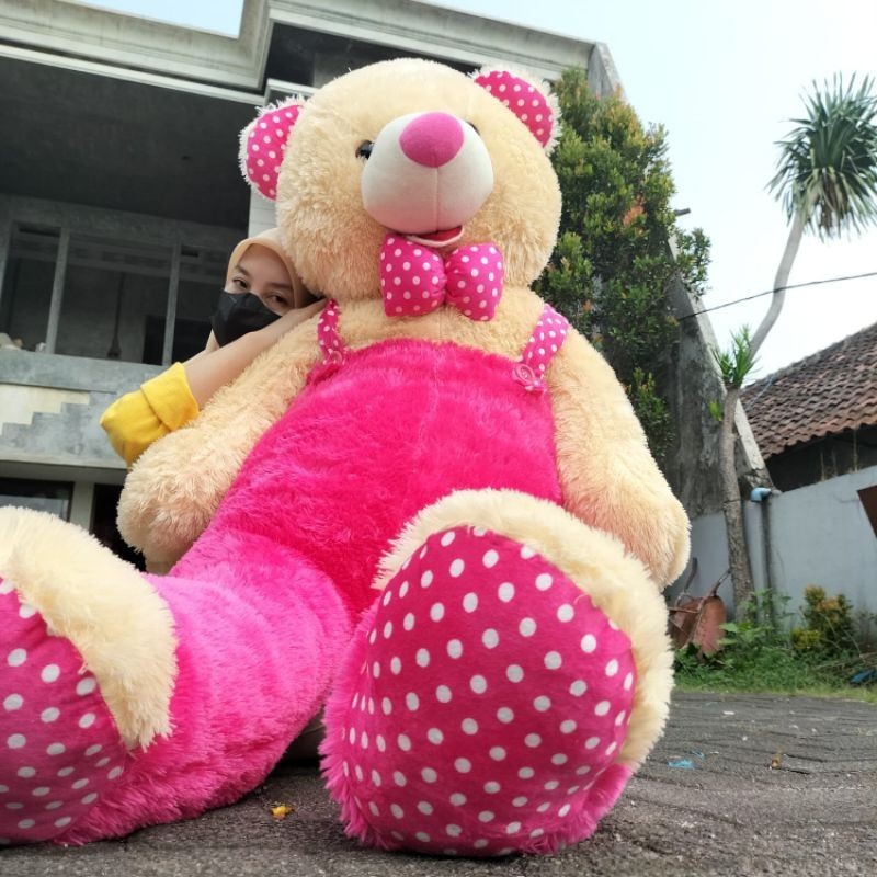 Boneka Jumbo 2 Meter SNI Beruang Teddy Bear Besar 2m Lucu Kado 1.5 Tedy Lembut