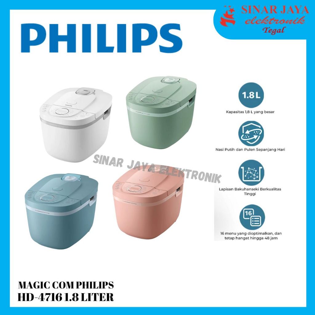 MAGIC COM PHILIPS HD-4716 1.8 LITER PENANAK NASI DIGITAL