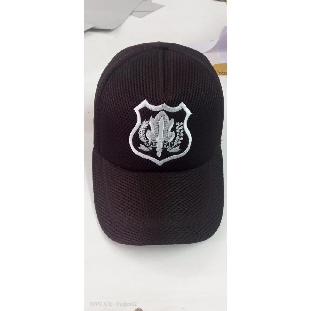 (Style Mall.id) Topi Jaring Satpam Topi Security Topi Satpam