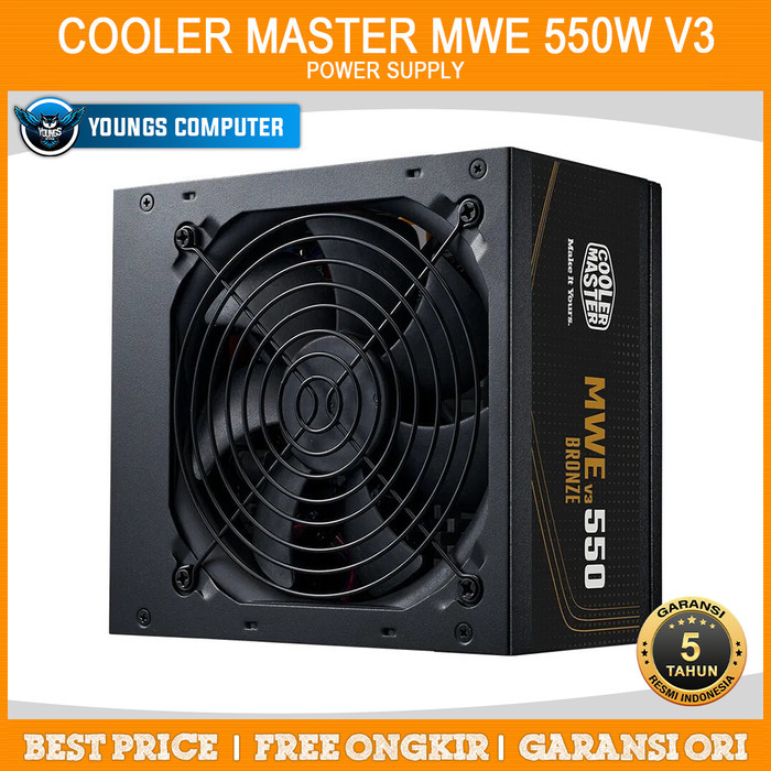PSU Cooler Master MWE Bronze 550W V3 | Power Supply 550 Watt 80+ Bronze